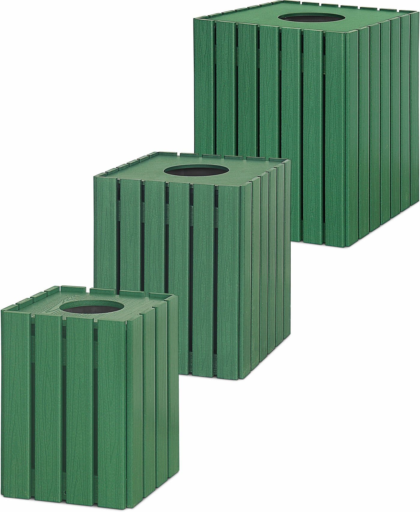 Square Slatted Bins